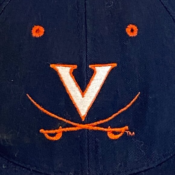 Reebok Virginia Cavaliers Hat Snapback Adjustable Blue V Logo with Swords - Picture 2 of 10
